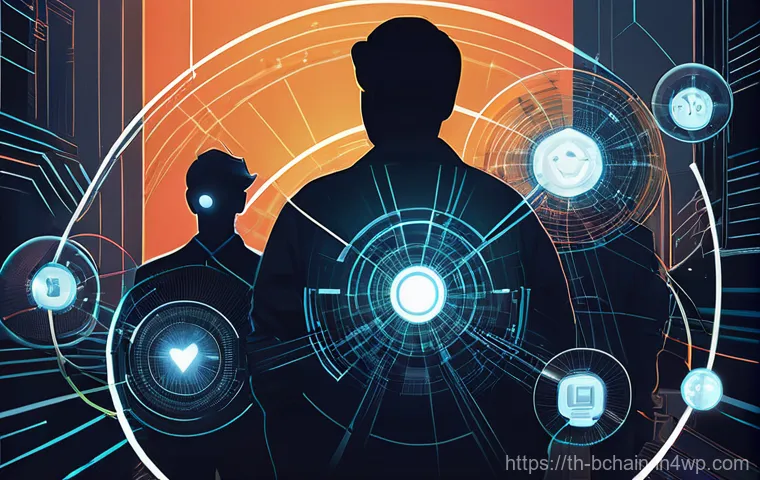 블록체인 기반의 분산 애플리케이션 DApp  이해 - **Prompt 1: The Dawn of Decentralization and User Power**
    "A vibrant, dynamic illustration showc...