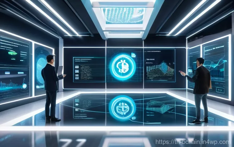블록체인 기반의 분산 애플리케이션 DApp  이해 - **Prompt 1: The Dawn of Decentralization and User Power**
    "A vibrant, dynamic illustration showc...