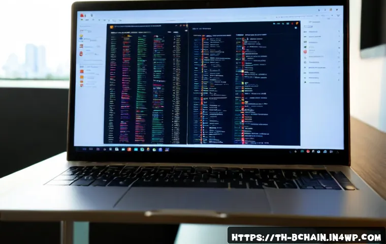 블록체인 개발을 위한 포트폴리오 구축 - Photorealistic Thai blockchain developer building a professional portfolio at a clean modern desk in...